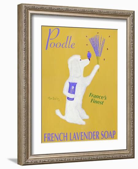 New Poodle Lavender-Ken Bailey-Framed Giclee Print