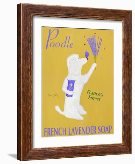 New Poodle Lavender-Ken Bailey-Framed Giclee Print