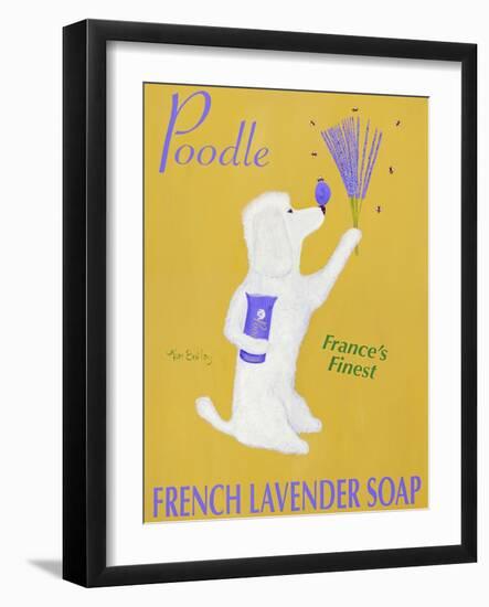 New Poodle Lavender-Ken Bailey-Framed Giclee Print