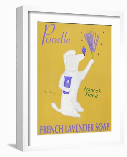 New Poodle Lavender-Ken Bailey-Framed Giclee Print