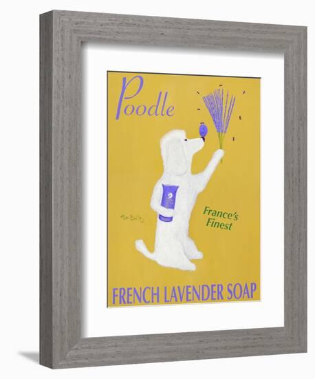 New Poodle Lavender-Ken Bailey-Framed Giclee Print