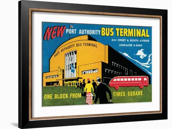 New Port Authority Bus Terminal-null-Framed Art Print