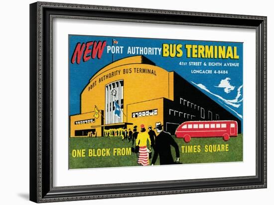 New Port Authority Bus Terminal-null-Framed Art Print