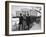 New Pres. John F. Kennedy and Wife Jacqueline Kennedy and Others Walking to His Inauguration-null-Framed Photographic Print