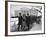 New Pres. John F. Kennedy and Wife Jacqueline Kennedy and Others Walking to His Inauguration-null-Framed Photographic Print