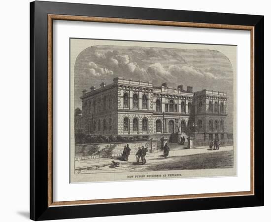 New Public Buildings at Penzance-Frank Watkins-Framed Giclee Print