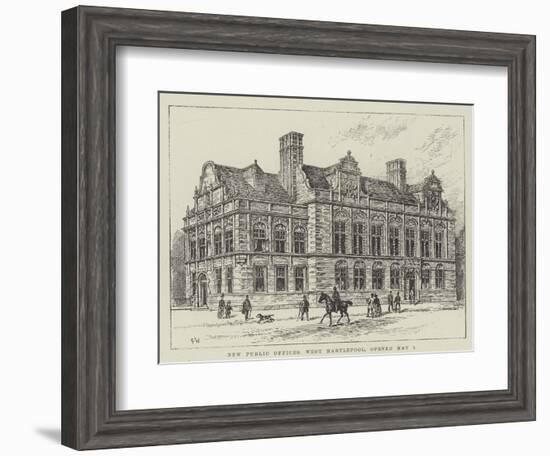 New Public Offices, West Hartlepool, Opened 1 May-Frank Watkins-Framed Giclee Print