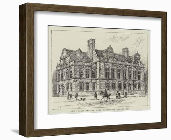 New Public Offices, West Hartlepool, Opened 1 May-Frank Watkins-Framed Giclee Print