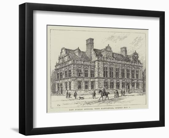 New Public Offices, West Hartlepool, Opened 1 May-Frank Watkins-Framed Giclee Print