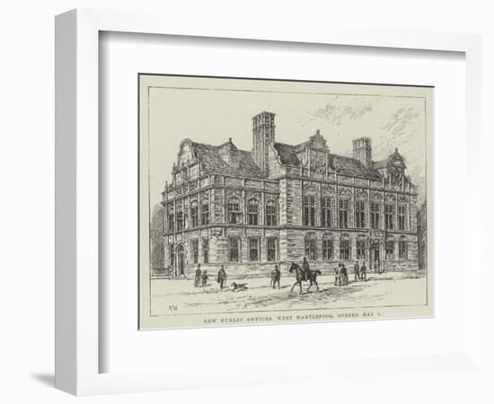 New Public Offices, West Hartlepool, Opened 1 May-Frank Watkins-Framed Giclee Print