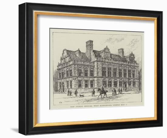 New Public Offices, West Hartlepool, Opened 1 May-Frank Watkins-Framed Giclee Print