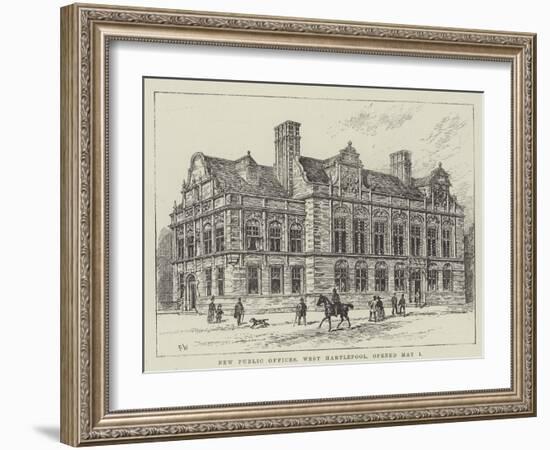 New Public Offices, West Hartlepool, Opened 1 May-Frank Watkins-Framed Giclee Print