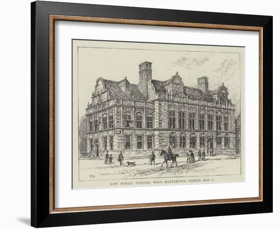 New Public Offices, West Hartlepool, Opened 1 May-Frank Watkins-Framed Giclee Print