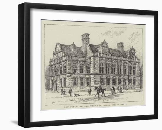 New Public Offices, West Hartlepool, Opened 1 May-Frank Watkins-Framed Giclee Print