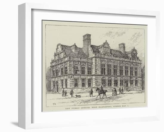 New Public Offices, West Hartlepool, Opened 1 May-Frank Watkins-Framed Giclee Print