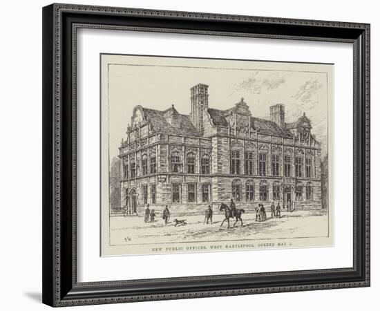 New Public Offices, West Hartlepool, Opened 1 May-Frank Watkins-Framed Giclee Print