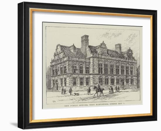 New Public Offices, West Hartlepool, Opened 1 May-Frank Watkins-Framed Giclee Print