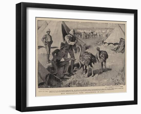 New Regimental Pets, Amusements in Camp-Alexander Stuart Boyd-Framed Giclee Print