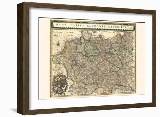 New Representation Of All Germany-Willem Janszoon Blaeu-Framed Art Print