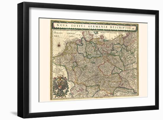 New Representation Of All Germany-Willem Janszoon Blaeu-Framed Art Print