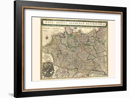 New Representation Of All Germany-Willem Janszoon Blaeu-Framed Art Print