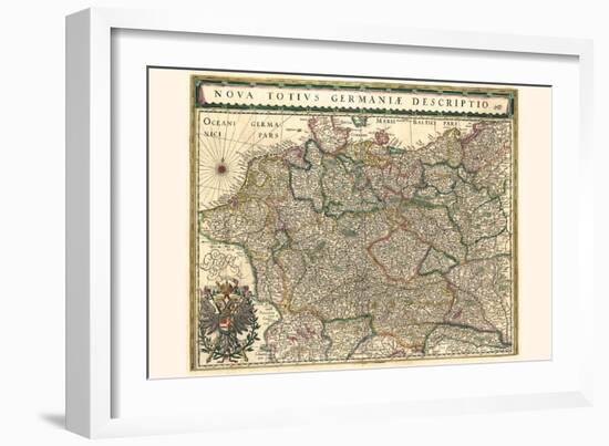 New Representation Of All Germany-Willem Janszoon Blaeu-Framed Art Print