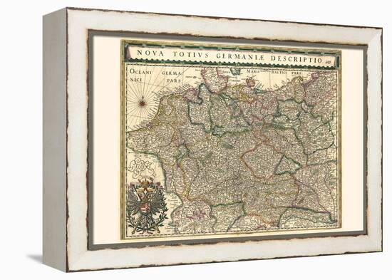 New Representation Of All Germany-Willem Janszoon Blaeu-Framed Stretched Canvas