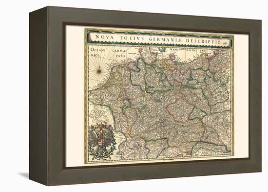 New Representation Of All Germany-Willem Janszoon Blaeu-Framed Stretched Canvas