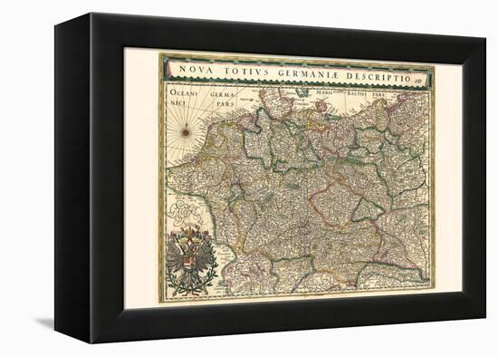 New Representation Of All Germany-Willem Janszoon Blaeu-Framed Stretched Canvas