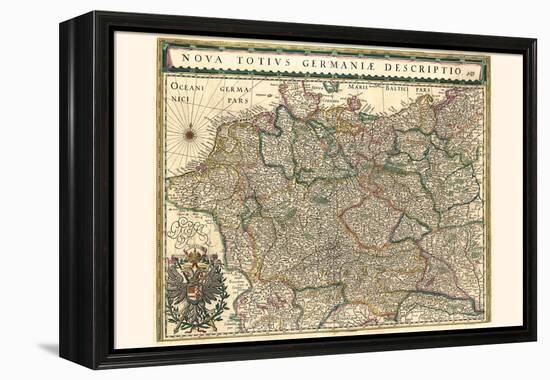 New Representation Of All Germany-Willem Janszoon Blaeu-Framed Stretched Canvas