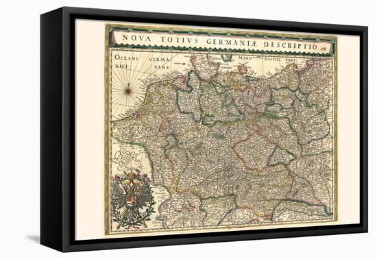 New Representation Of All Germany-Willem Janszoon Blaeu-Framed Stretched Canvas