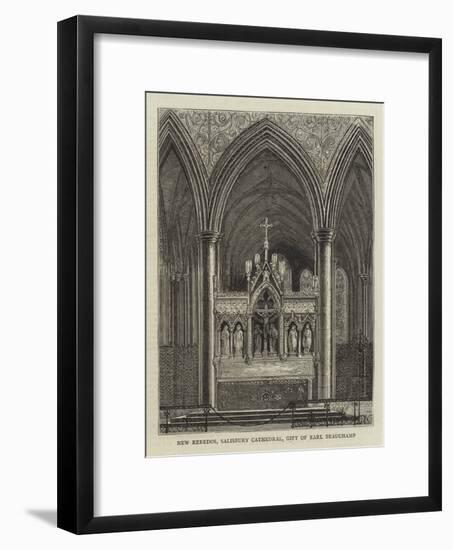 New Reredos, Salisbury Cathedral, Gift of Earl Beauchamp-null-Framed Giclee Print