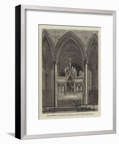 New Reredos, Salisbury Cathedral, Gift of Earl Beauchamp-null-Framed Giclee Print