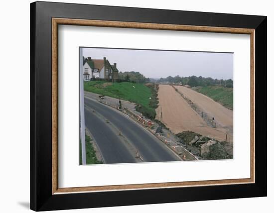 New Road Under Construction, Worcestershire, England, United Kingdom-Sybil Sassoon-Framed Photographic Print