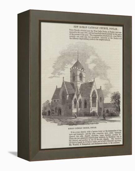 New Roman Catholic Church, Poplar-null-Framed Premier Image Canvas