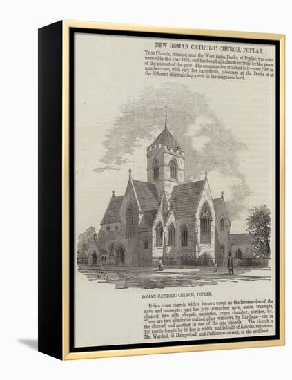 New Roman Catholic Church, Poplar-null-Framed Premier Image Canvas