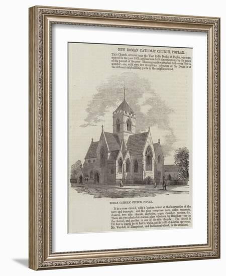 New Roman Catholic Church, Poplar-null-Framed Giclee Print