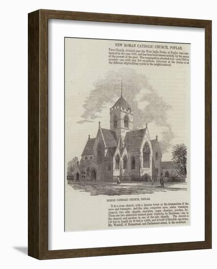 New Roman Catholic Church, Poplar-null-Framed Giclee Print