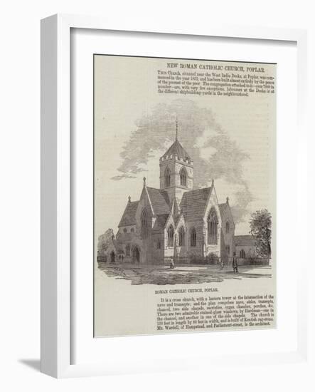 New Roman Catholic Church, Poplar-null-Framed Giclee Print