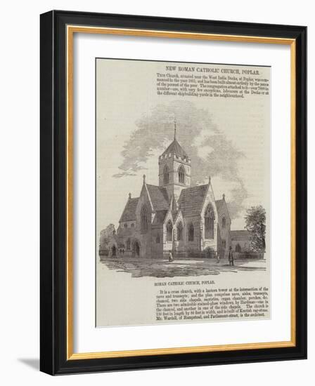 New Roman Catholic Church, Poplar-null-Framed Giclee Print