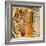 New Safari on Gold Square I-Patricia Pinto-Framed Art Print