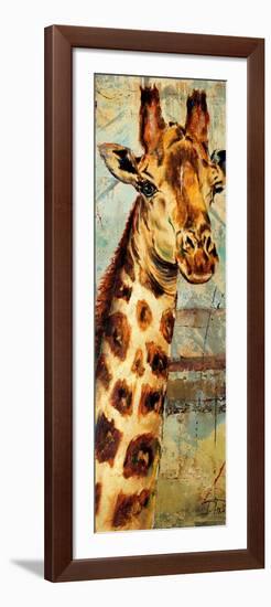 New Safari on Teal I-Patricia Pinto-Framed Art Print