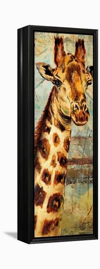 New Safari on Teal I-Patricia Pinto-Framed Stretched Canvas