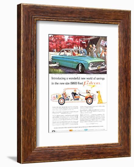 New-Size 1960 Ford Falcon-null-Framed Art Print