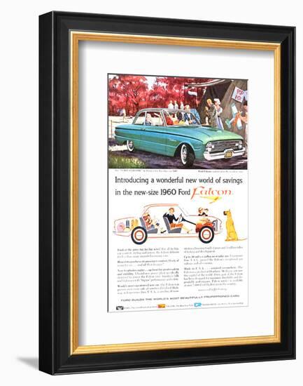 New-Size 1960 Ford Falcon-null-Framed Art Print