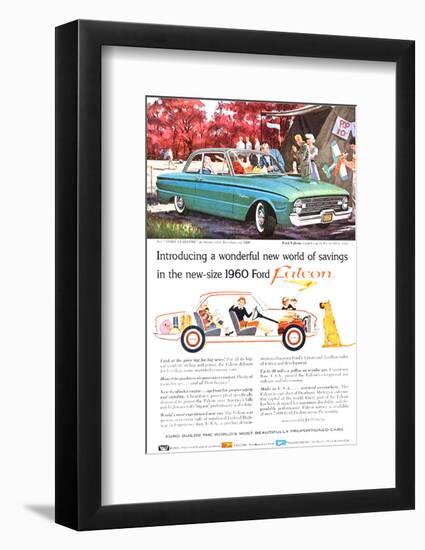 New-Size 1960 Ford Falcon-null-Framed Art Print