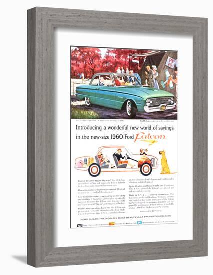 New-Size 1960 Ford Falcon-null-Framed Art Print