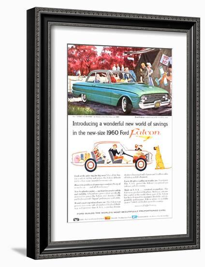 New-Size 1960 Ford Falcon-null-Framed Art Print