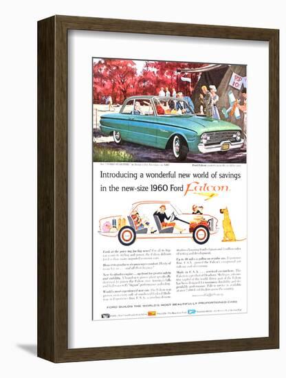 New-Size 1960 Ford Falcon-null-Framed Art Print