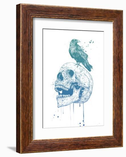 New Skull (Blue)-Balazs Solti-Framed Art Print